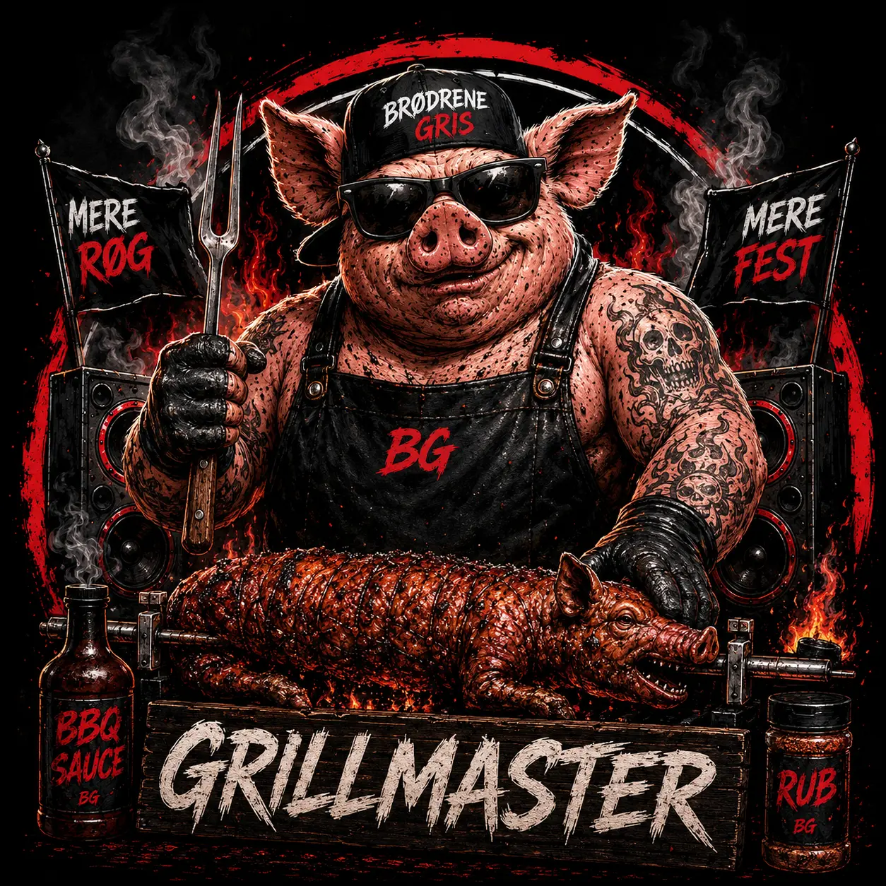 Grillmasteren ved grillen